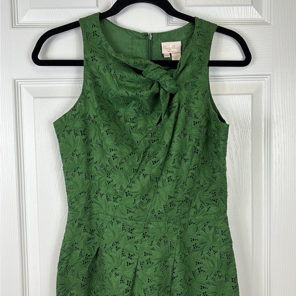 Tracy Reese green lace midi dress sz 6 - Picture 2 of 6